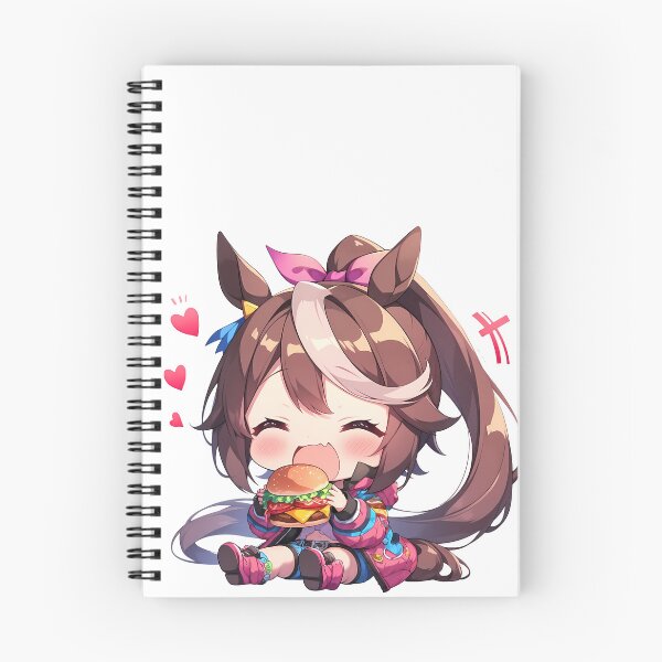 Item preview, Tokai Teio Uma Musume Pretty Derby Chibi Kawaii Burger Joyful Anime Girl Energy designed and sold by earlobejerk.