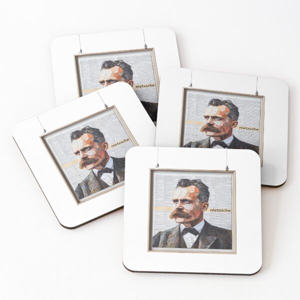 Item preview, Nietzsche Friedrich Philosopher Poster - Abstract Portrait Philosophy Art designed and sold by OzzFrequency.