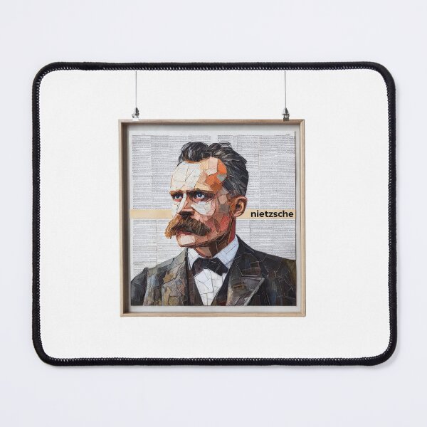 Item preview, Nietzsche Friedrich Philosopher Poster - Abstract Portrait Philosophy Art designed and sold by OzzFrequency.