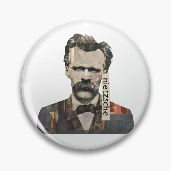 Item preview, Nietzsche Friedrich Philosopher Poster - Abstract Portrait Philosophy Art designed and sold by OzzFrequency.