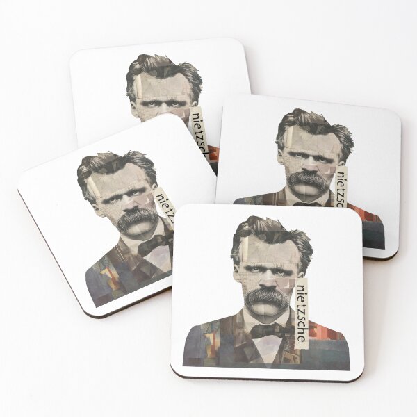 Item preview, Nietzsche Friedrich Philosopher Poster - Abstract Portrait Philosophy Art designed and sold by OzzFrequency.