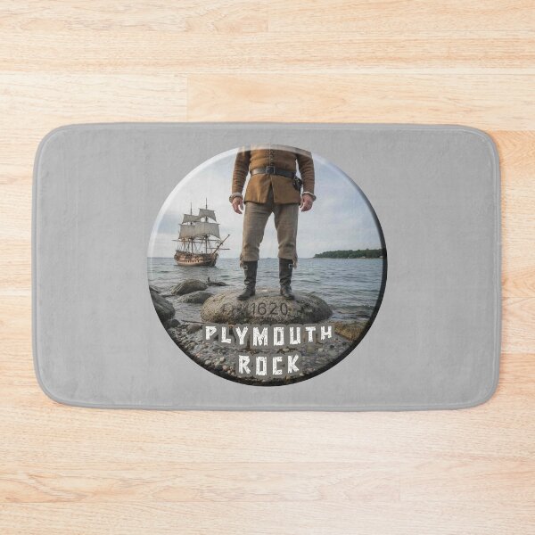 Item preview, Plymouth Rock 1620 - Pilgrim & Mayflower designed and sold by SouthShorePics.