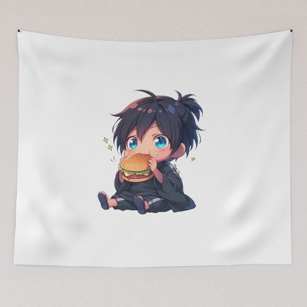 Item preview, Yato Noragami Chibi Burger Godly Snack Mood designed and sold by earlobejerk.