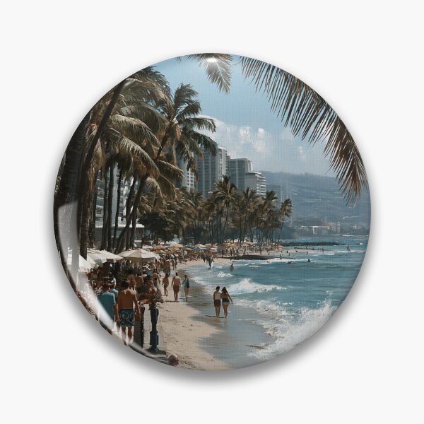 Item preview, Waikiki Beach designed and sold by LizsShop.
