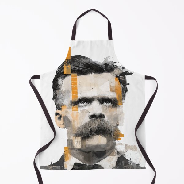 Item preview, Nietzsche Friedrich Philosopher Poster - Abstract Portrait Philosophy Art designed and sold by OzzFrequency.