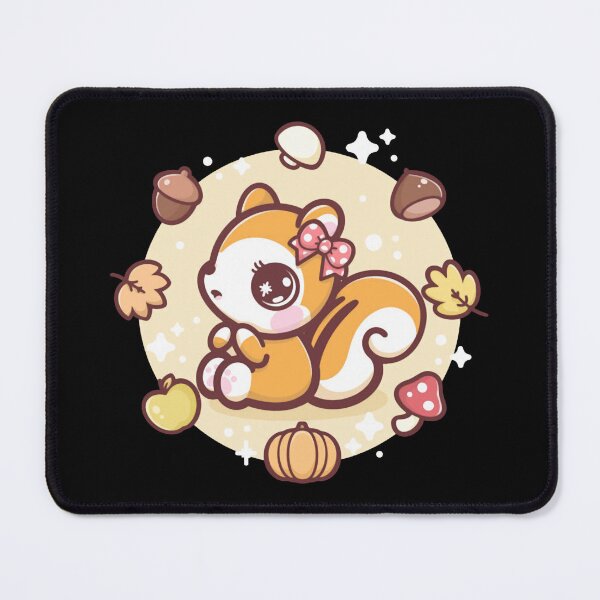 Item preview, Cute Risu Kawaii Squirrel Autumn Leaves designed and sold by Cutenekocat.