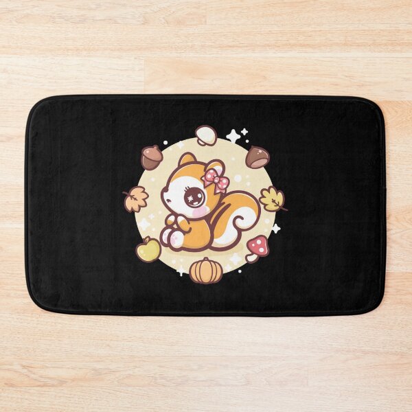 Item preview, Cute Risu Kawaii Squirrel Autumn Leaves designed and sold by Cutenekocat.