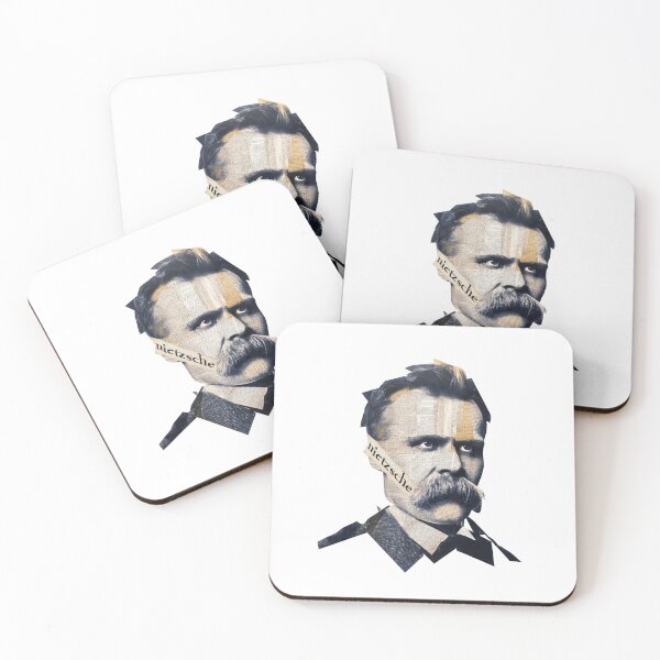 Item preview, Nietzsche Friedrich Philosopher Poster - Abstract Portrait Philosophy Art designed and sold by OzzFrequency.