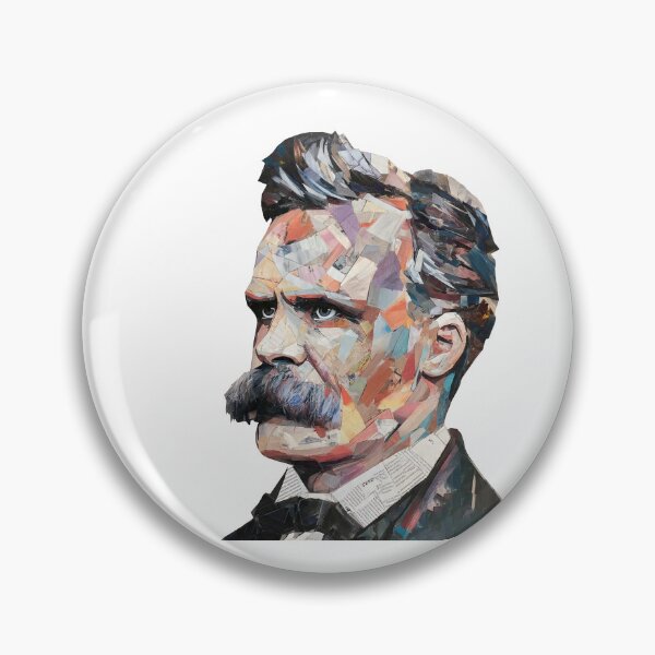 Item preview, Nietzsche Friedrich Philosopher Poster - Abstract Portrait Philosophy Art designed and sold by OzzFrequency.