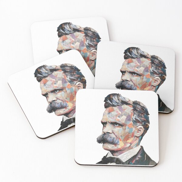 Item preview, Nietzsche Friedrich Philosopher Poster - Abstract Portrait Philosophy Art designed and sold by OzzFrequency.