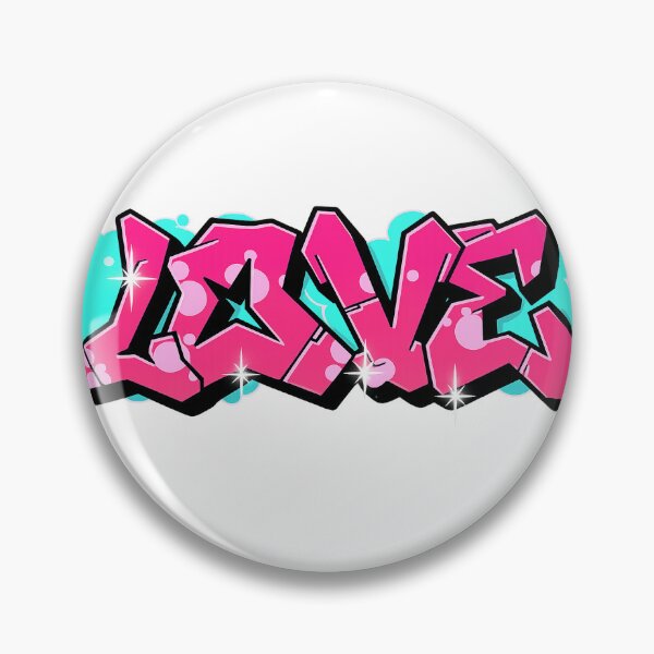 Item preview, Pink LOVE Graffiti designed and sold by bellstateofmind.