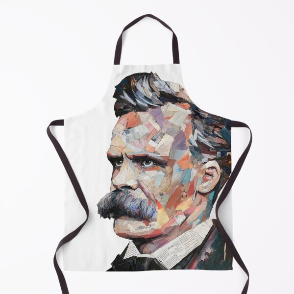 Item preview, Nietzsche Friedrich Philosopher Poster - Abstract Portrait Philosophy Art designed and sold by OzzFrequency.
