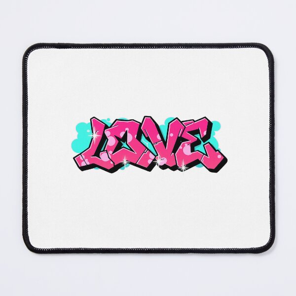 Item preview, Pink LOVE Graffiti designed and sold by bellstateofmind.
