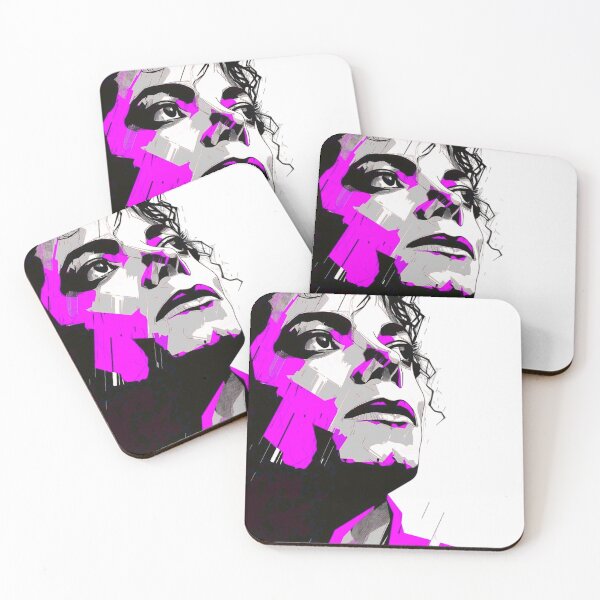 Item preview, Neon Michael Jackson Pop Art Portrait designed and sold by ExploreAura Studio.