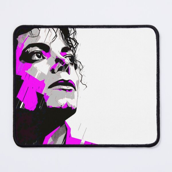 Item preview, Neon Michael Jackson Pop Art Portrait designed and sold by ExploreAura Studio.