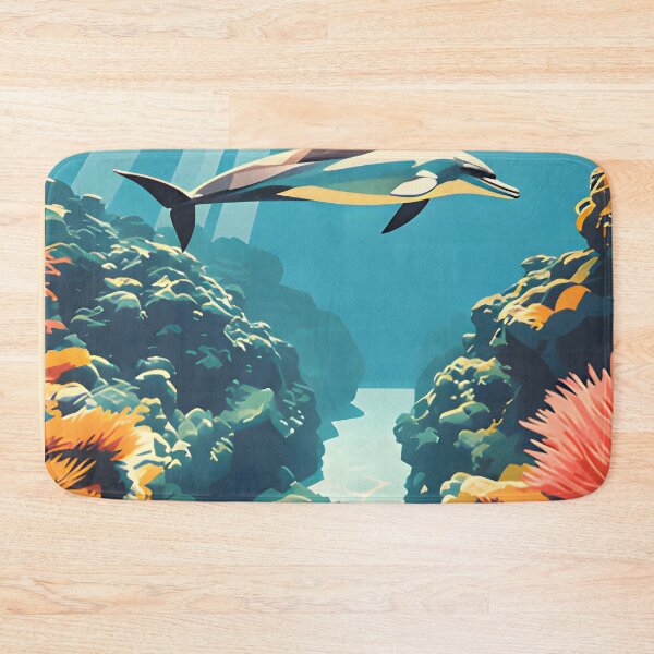 Item preview, Krabi Coral Reef Symphony – Vintage Marine Poster designed and sold by Spirit of Siam.