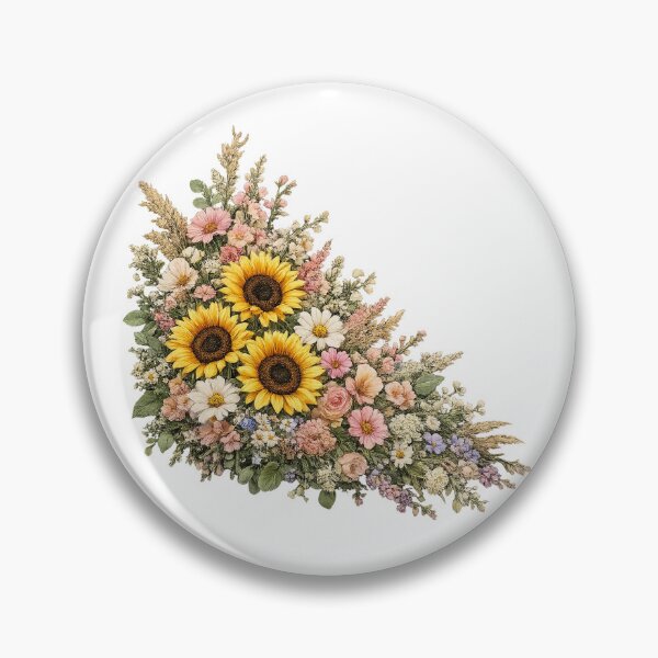 Item preview, Rustic Sunflower Wildflower Bouquet designed and sold by PetalGarden.