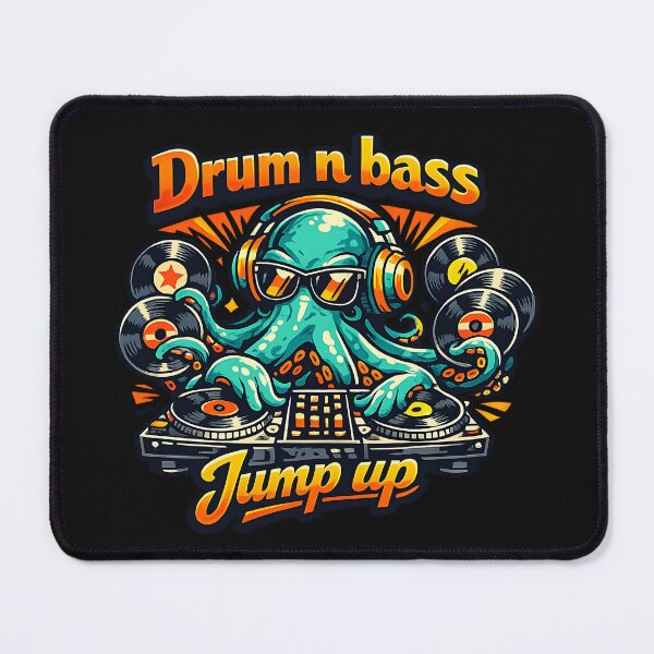 Item preview, DNB Octopus DJ designed and sold by ZenRave Designs.