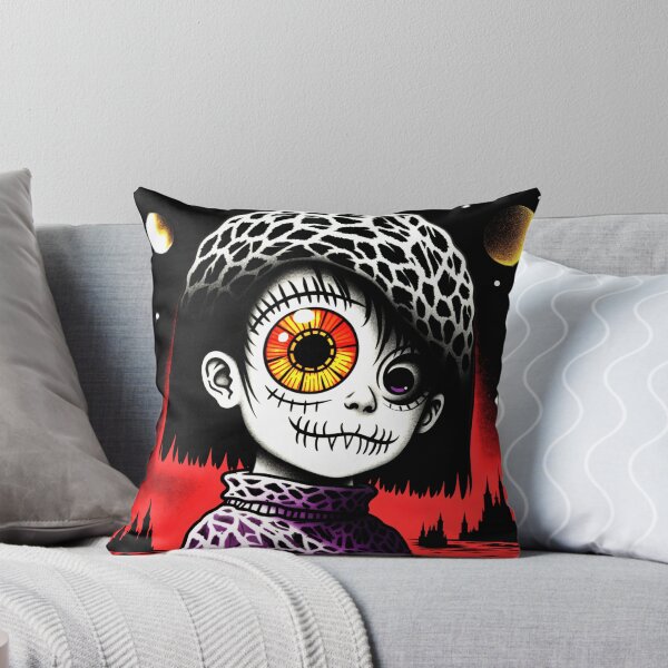Item preview, Creepy Cute Little Girl Portrait with a Haunting Dark Presence designed and sold by QQQueen.