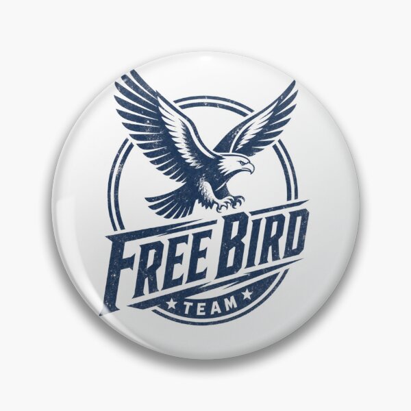 Item preview, Free Bird Team – Vintage One Color Sports Logo Design designed and sold by Jandedan.