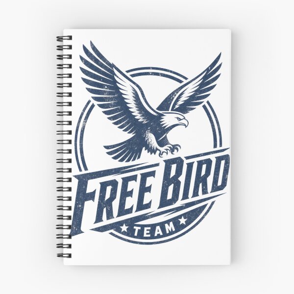 Item preview, Free Bird Team – Vintage One Color Sports Logo Design designed and sold by Jandedan.