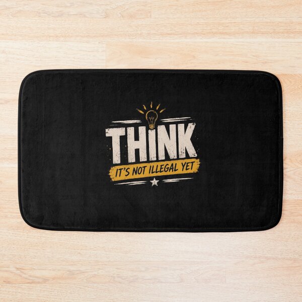 Item preview, THINK – A humorous statement for bright minds designed and sold by Digital Dreamtales.