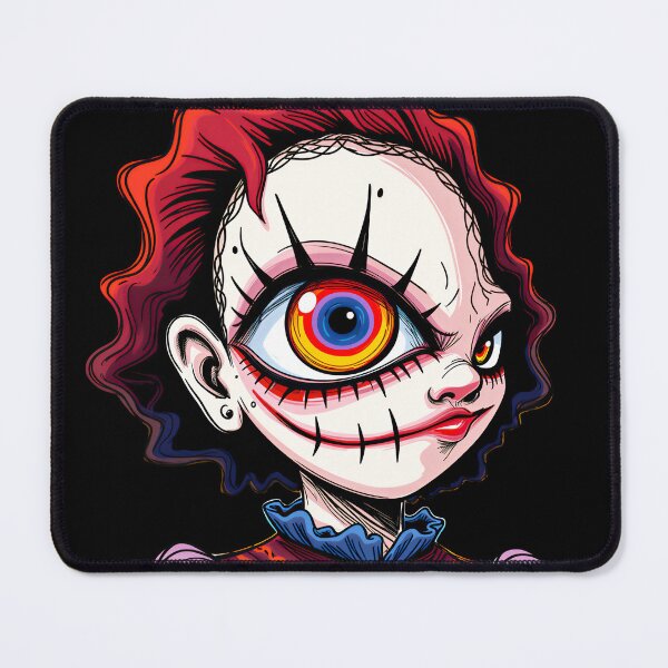 Item preview, Creepy Cute Clown Portrait – Spooky Dark Character Art designed and sold by QQQueen.