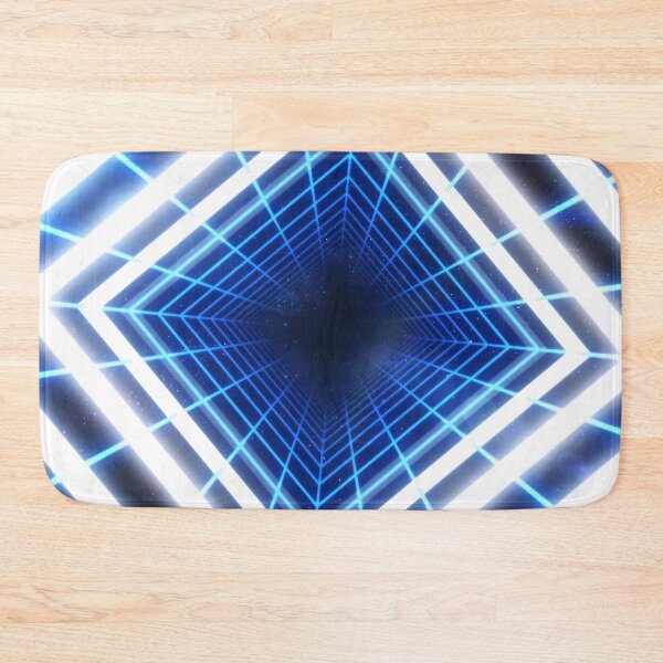 Item preview, Blue Square Wireframe Tunnel & Neons designed and sold by Electric Shock!! Design.
