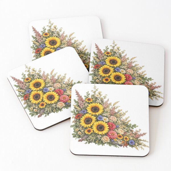 Item preview, Rustic Sunflower Wildflower Bouquet designed and sold by PetalGarden.