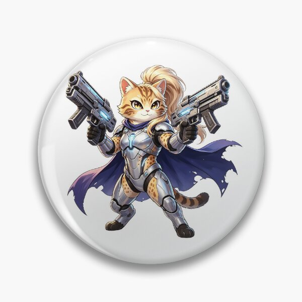 Item preview, Dual-Gun Felis Nigripes - Cyberpunk Warrior Cat Elite designed and sold by ABYSSLAB.