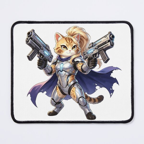 Item preview, Dual-Gun Felis Nigripes - Cyberpunk Warrior Cat Elite designed and sold by ABYSSLAB.