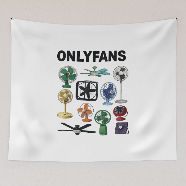 Item preview, OnlyFans Funny Electric Fan Parody Graphic T-Shirt designed and sold by egabilo.