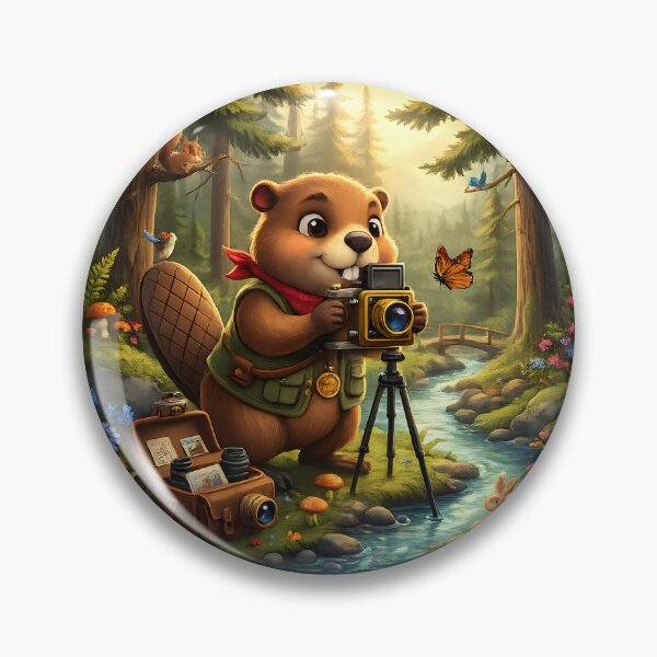 Item preview, Happy Beaver Adventures – Beaver Nature Photographer designed and sold by Clothes With Smiling Animals Walt Gral.