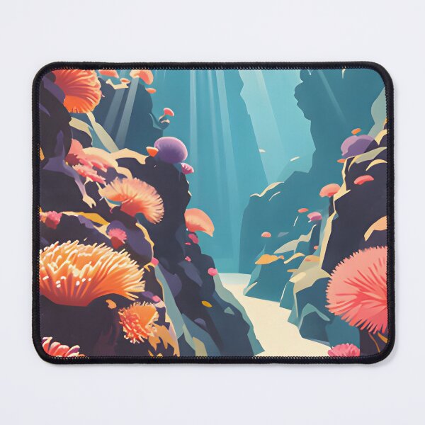 Item preview, Krabi Coral Reef Symphony – Vintage Marine Poster designed and sold by Spirit of Siam.