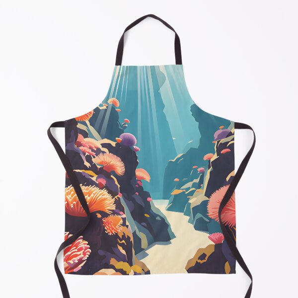Item preview, Krabi Coral Reef Symphony – Vintage Marine Poster designed and sold by Spirit of Siam.