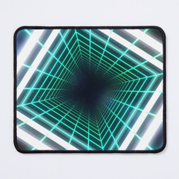 Item preview, Cyan Square Wireframe Tunnel & Neons designed and sold by Electric Shock!! Design.