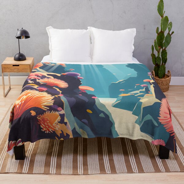 Item preview, Krabi Coral Reef Symphony – Vintage Marine Poster designed and sold by Spirit of Siam.