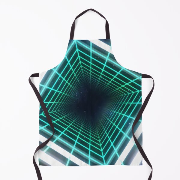 Item preview, Cyan Square Wireframe Tunnel & Neons designed and sold by Electric Shock!! Design.