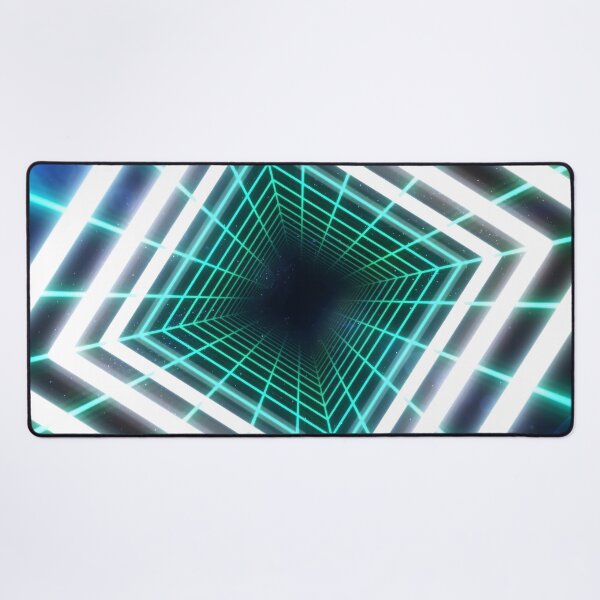 Item preview, Cyan Square Wireframe Tunnel & Neons designed and sold by Electric Shock!! Design.