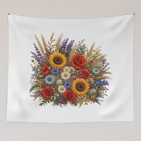 Item preview, Rustic Sunflower & Wildflower Bouquet designed and sold by PetalGarden.