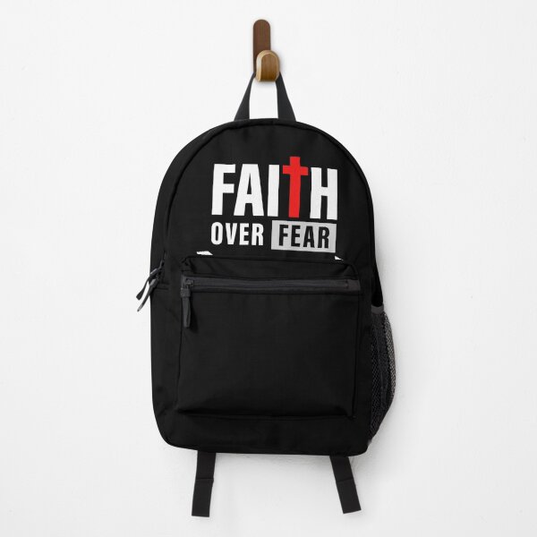 Item preview, Faith over fear, christian t-shirt design. Cross in the inscription faith, symbol of Christ taking away fear - creative concept for youth clothing designed and sold by Koltukovs.