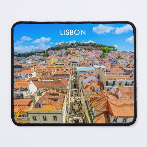 Item preview, Lisbon Modern Travel Poster designed and sold by travelwitheric.