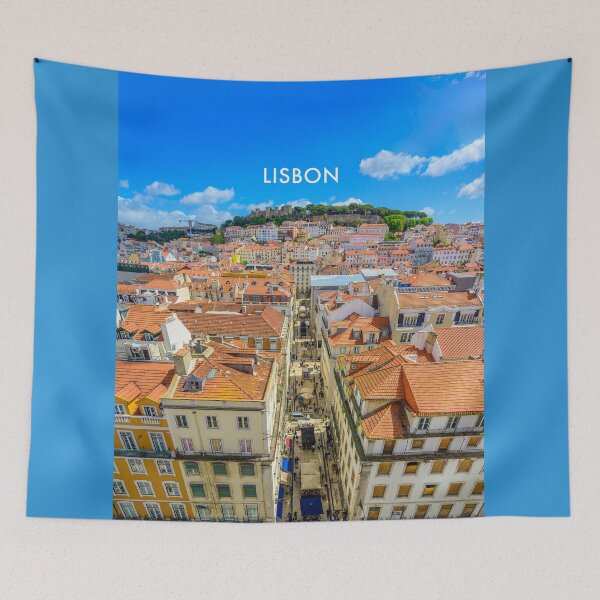 Item preview, Lisbon Modern Travel Poster designed and sold by travelwitheric.