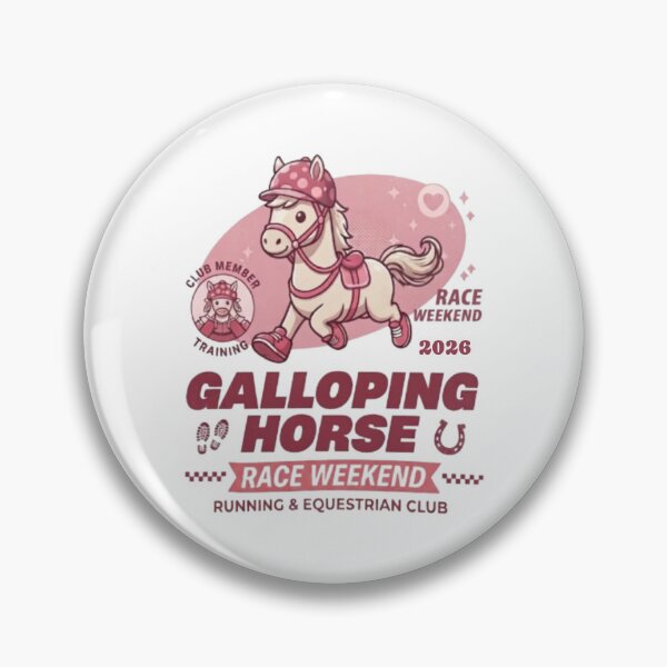 Item preview, Cute Galloping Horse Racing Club Design designed and sold by Ahmedsyde.