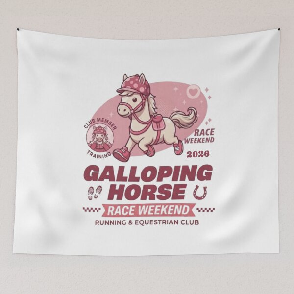 Item preview, Cute Galloping Horse Racing Club Design designed and sold by Ahmedsyde.