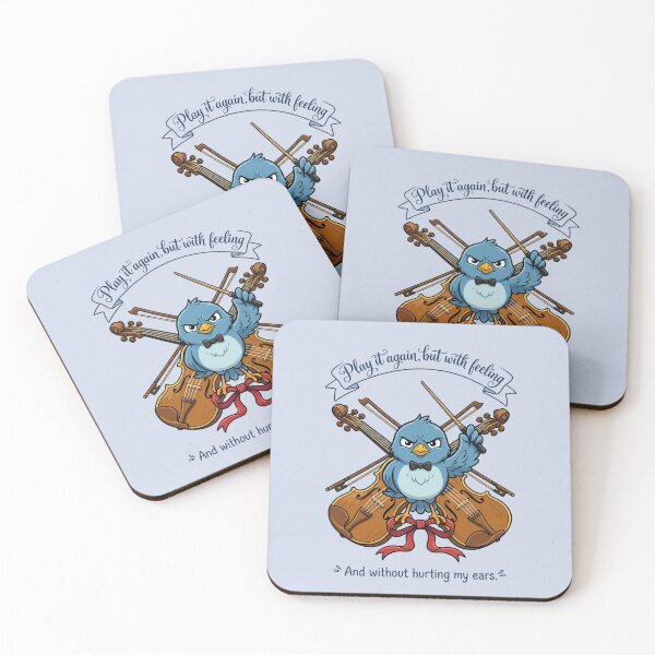 Item preview, Funny Angry Bird Violin Pun - Violin Quote designed and sold by Art-Arcade6.