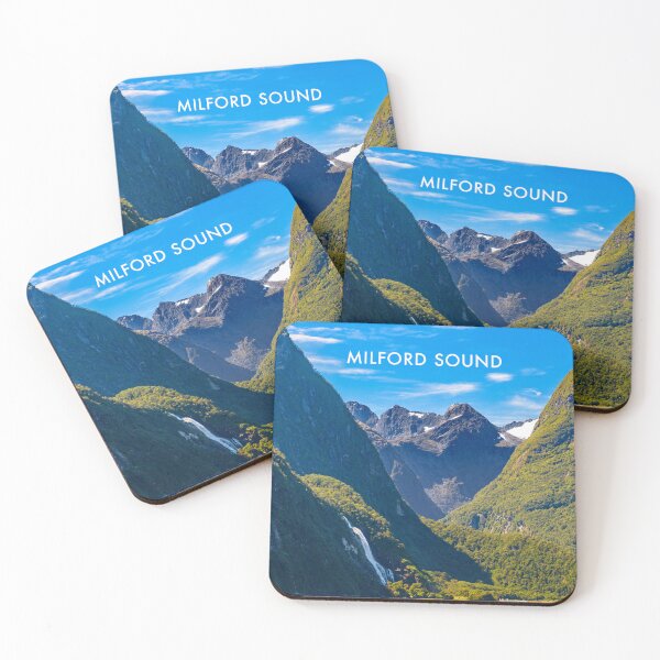 Item preview, Milford Sound Modern Travel Poster designed and sold by travelwitheric.