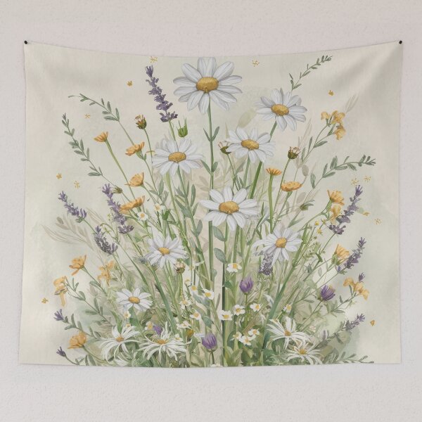 Item preview, Soft Meadow Wildflower Arrangement | Cottagecore Watercolor Botanical Wall Art Print designed and sold by Tamas Das.