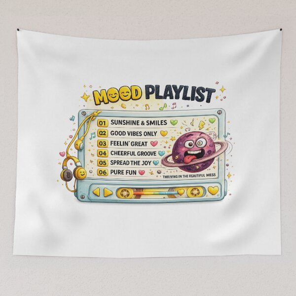 Item preview, Lively mood playlist with vibrant tracks designed and sold by Side Quest Co..