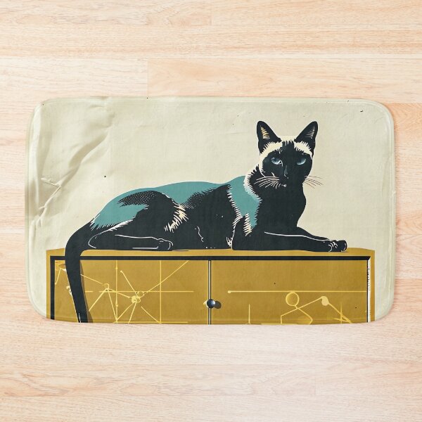 Item preview, Atomic Lounge Cat designed and sold by ONYX Pixee.